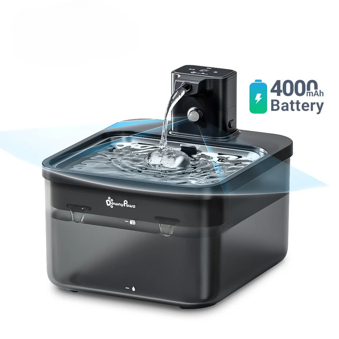 Smart Pro 2.5L Wireless Edelstahl Haustierwasserbrunnen