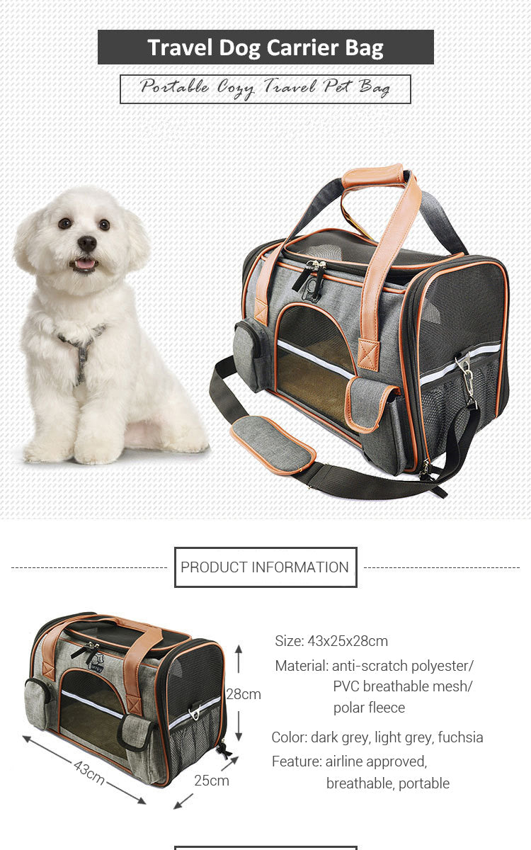 2025 Stylish Foldable Pet Travel Carrier