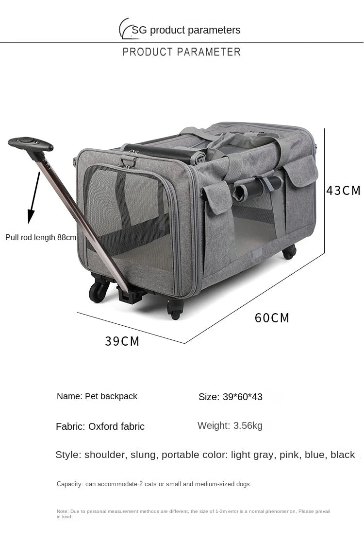 2025 Extra Large Classy Trolley Case Oxford