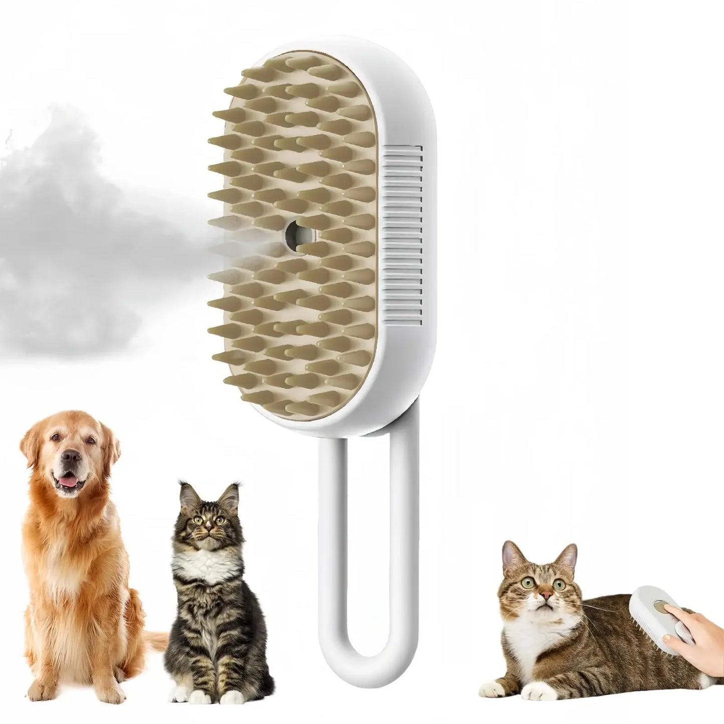 3-in-1 Grooming Steam Brush