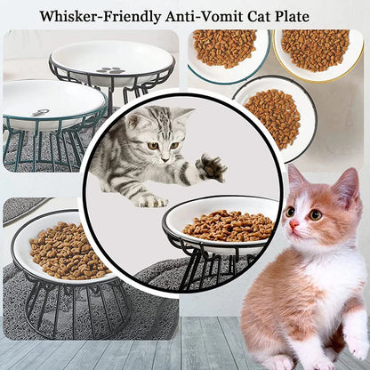 Nordic Style Pet Feeding Ceramic Bowl