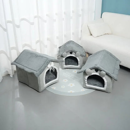 Cozy Plush Cat House