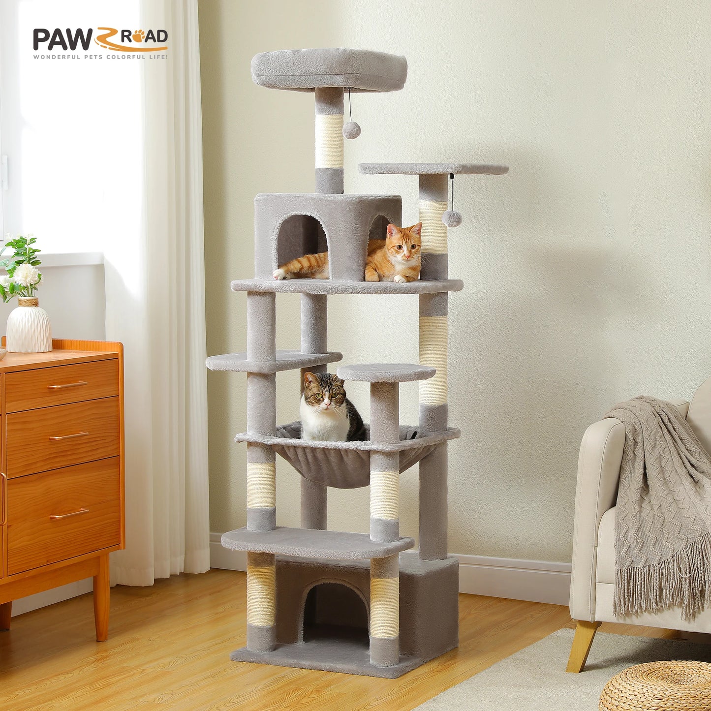 184cm "Midnight" Cat Tree Tower