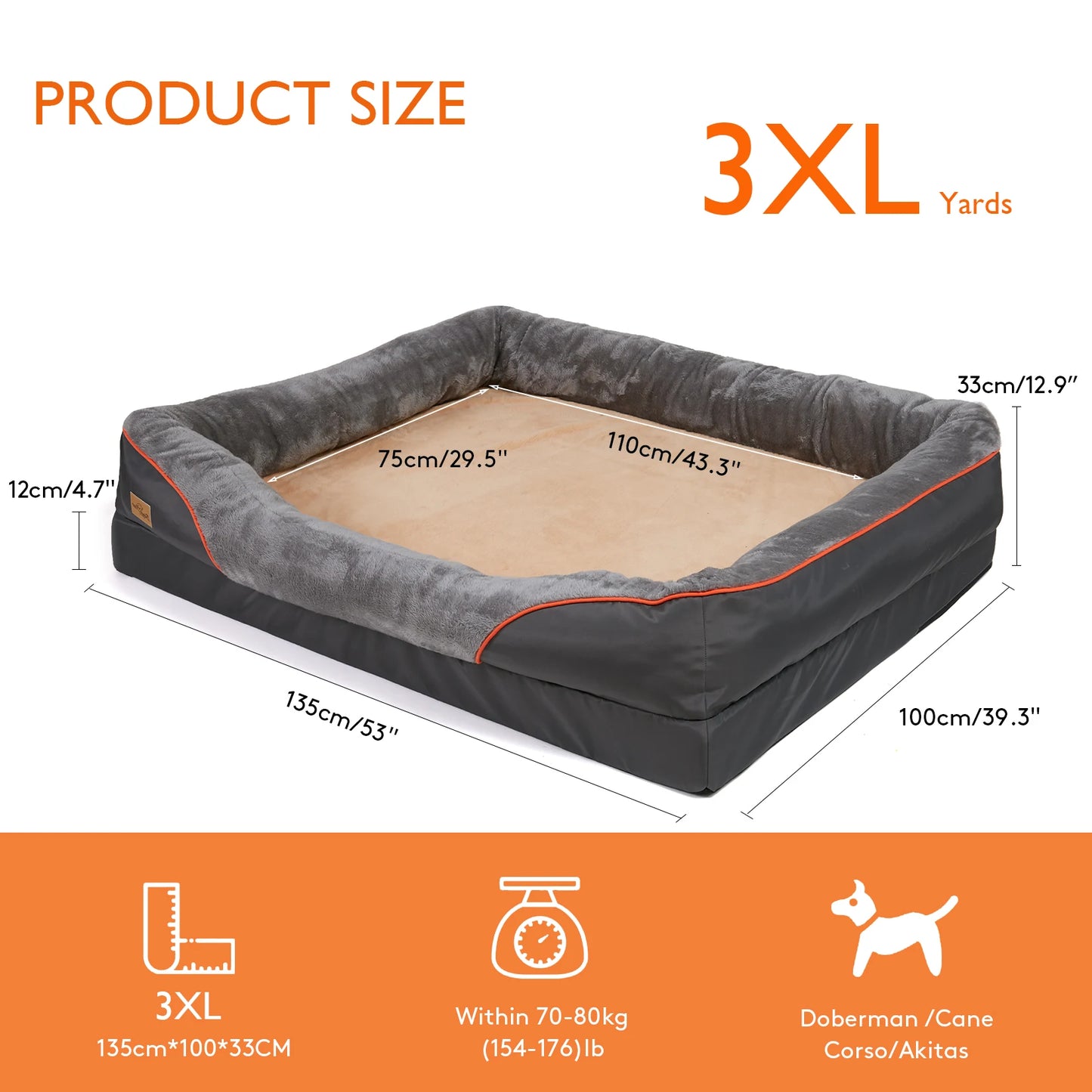 PawCloud™ Orthopedic Memory Foam Dog Bed