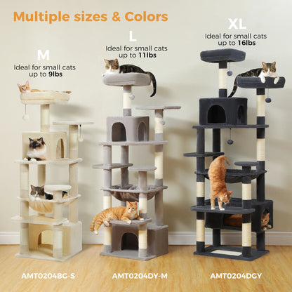 184cm "Midnight" Cat Tree Tower