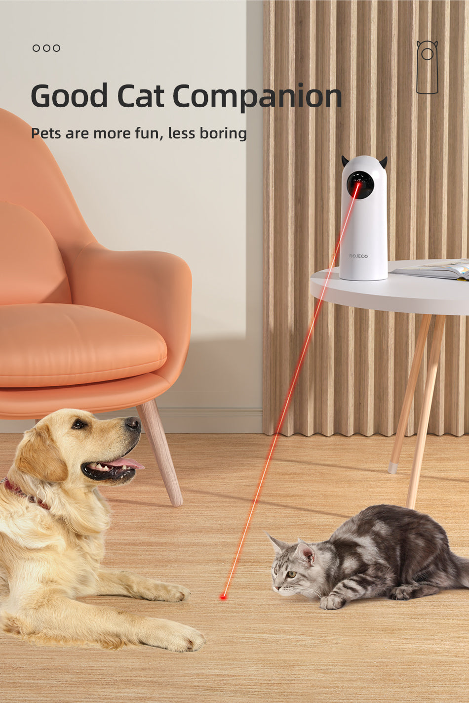 CatChase Pro – Giocattolo laser intelligente per animali domestici