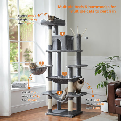 180cm "Shadow" Cat Tree Tower 15 Colors