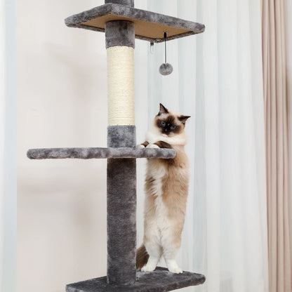 239-275cm "Cactus" Adjustable Floor-to-Ceiling Cat Tree