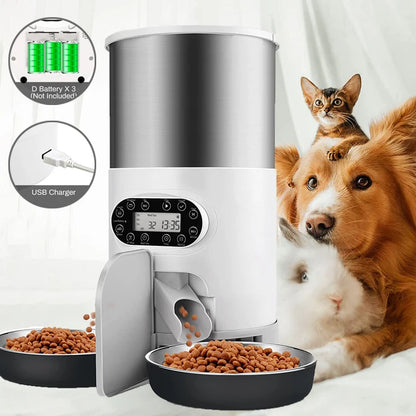 Automatic Smart Pet Feeder – WiFi & Voice Recording