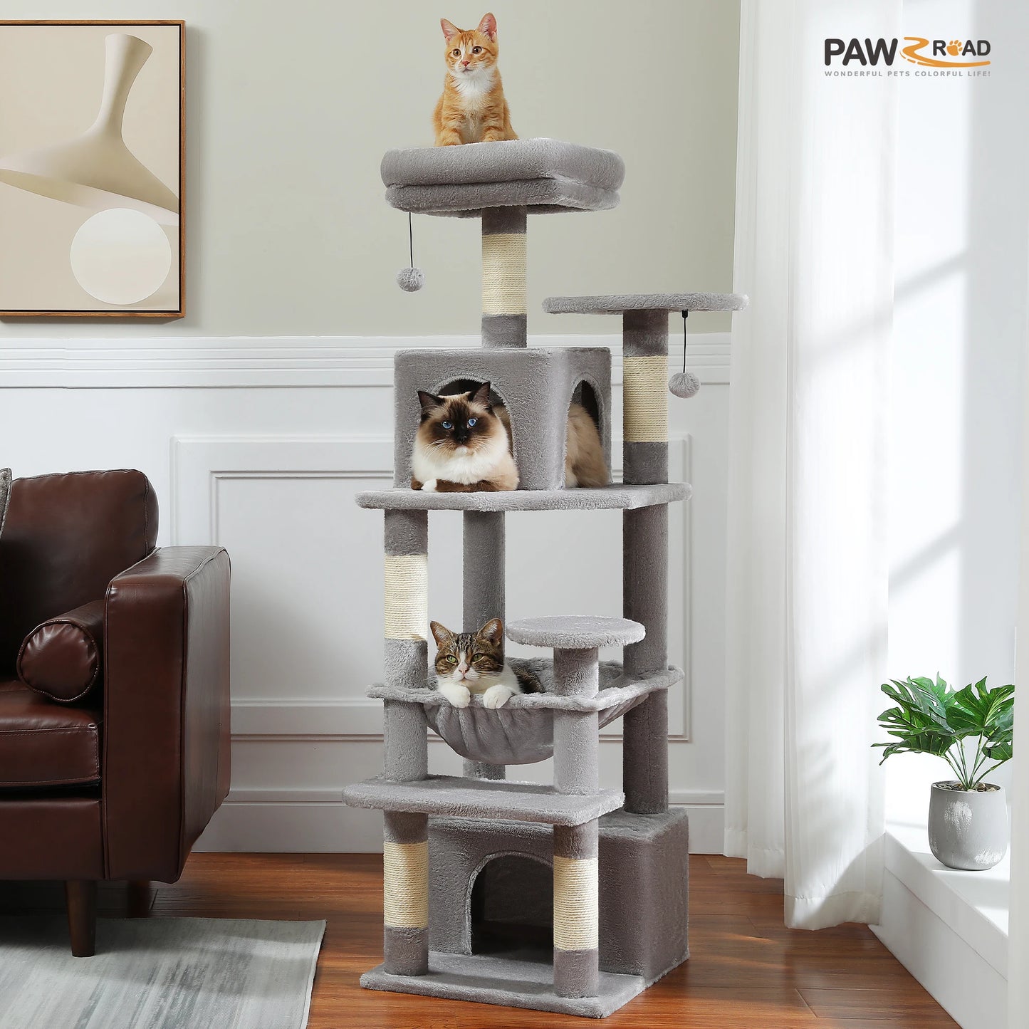 184cm "Midnight" Cat Tree Tower