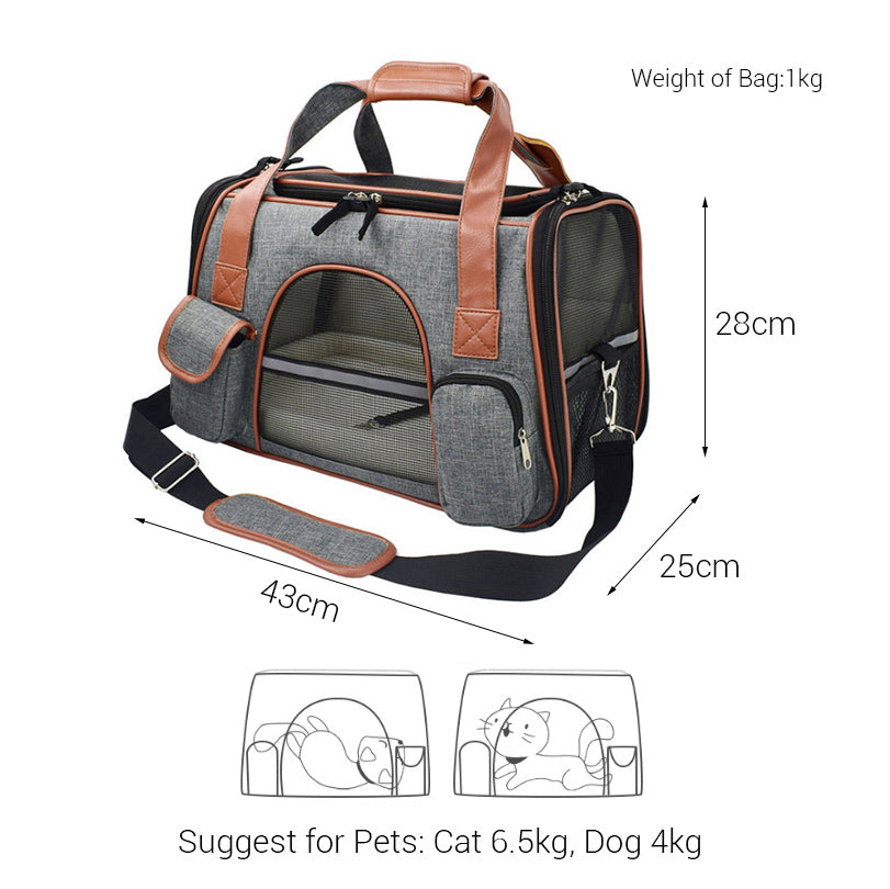 2025 Stylish Foldable Pet Travel Carrier