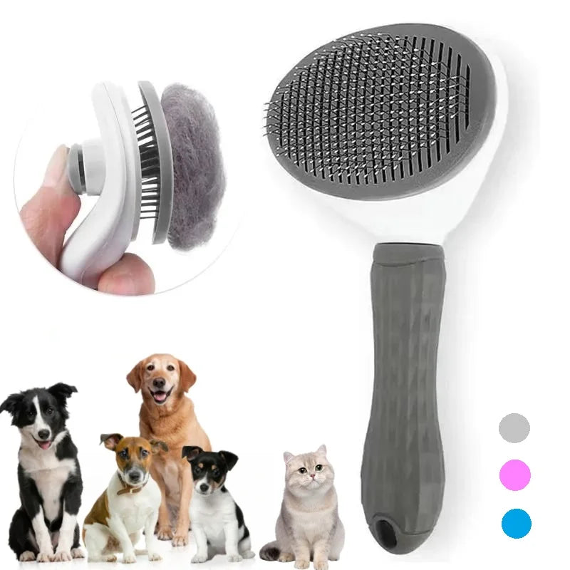 Self-cleaning Pet Hair Remove Brush