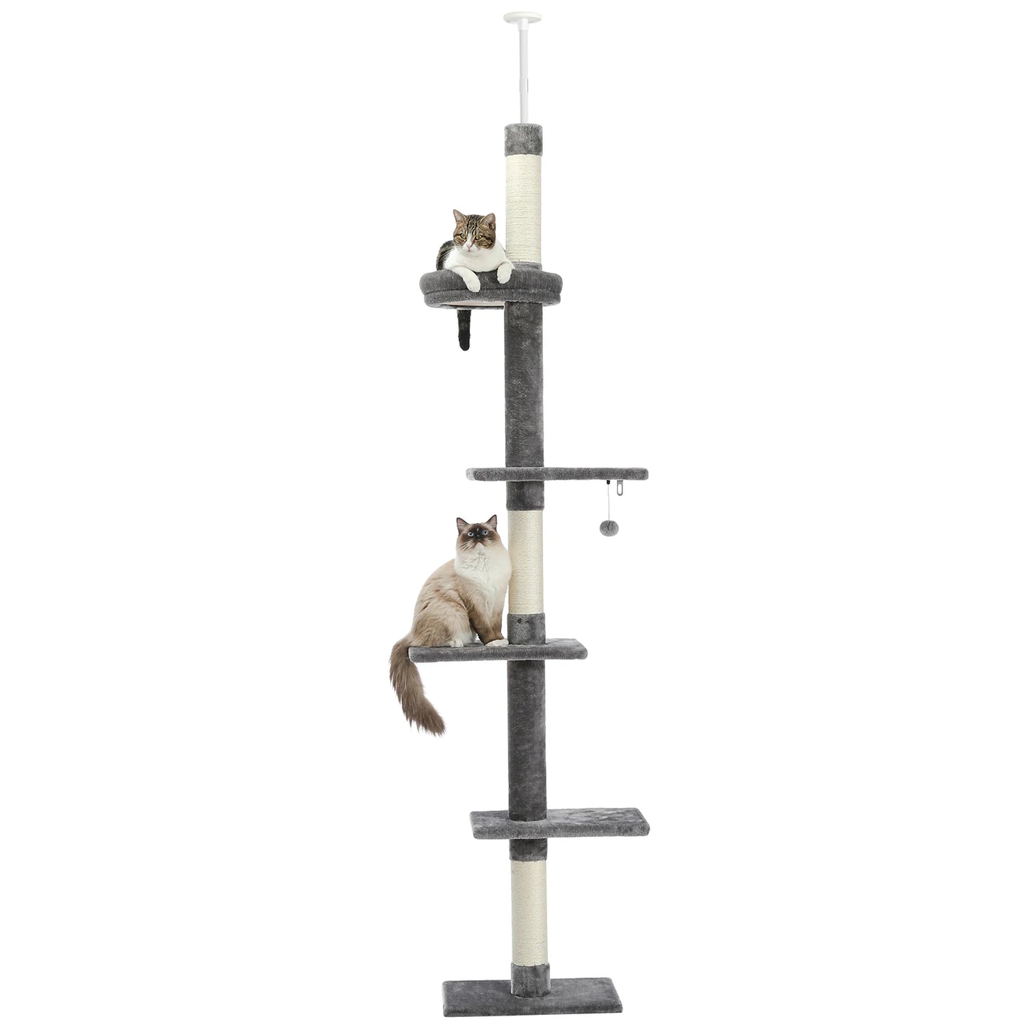 239-275cm "Cactus" Adjustable Floor-to-Ceiling Cat Tree