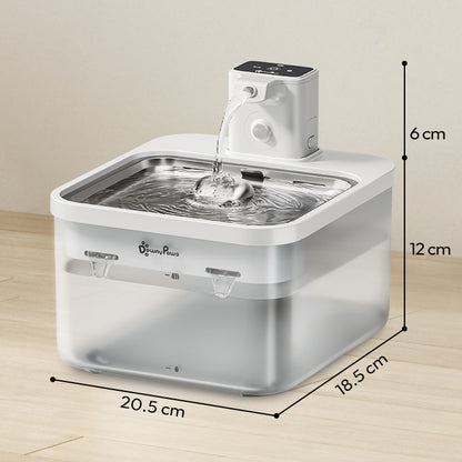 Smart Pro 2.5L Wireless Stainless Steel Pet Water Fountain