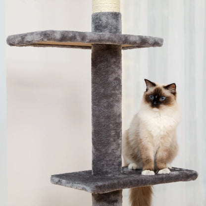 239-275cm "Cactus" Adjustable Floor-to-Ceiling Cat Tree