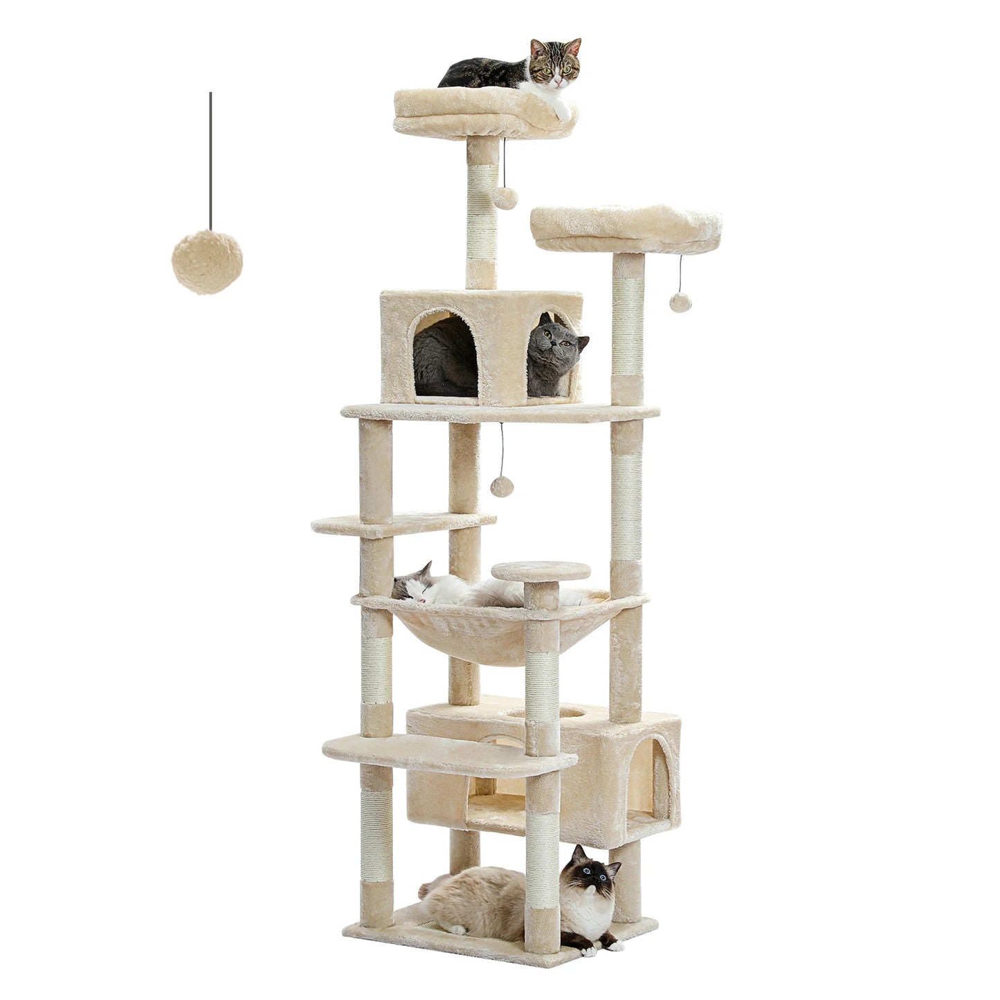 184cm "Midnight" Cat Tree Tower