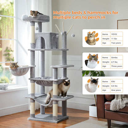 180cm "Shadow" Cat Tree Tower 15 Colors