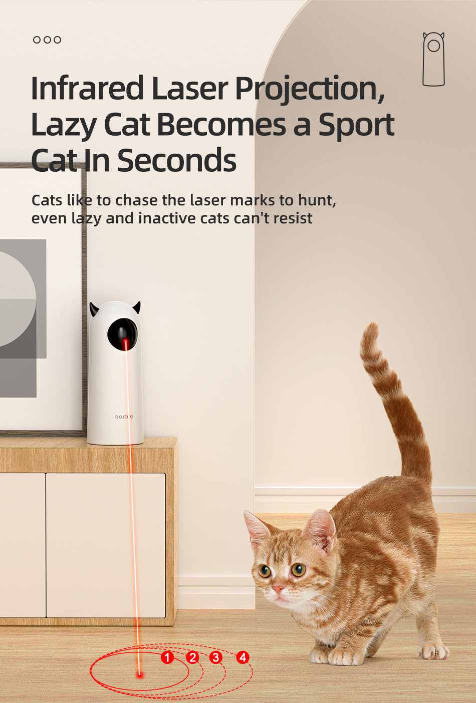 CatChase Pro – Giocattolo laser intelligente per animali domestici