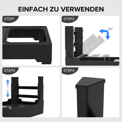 Revolutionäre 2-in-1 erhöhte langsame Futterstation Pet Station