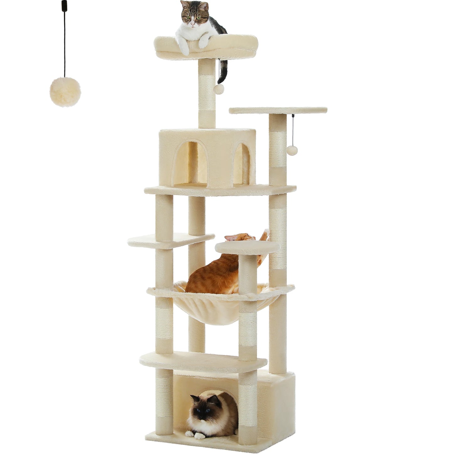 184cm "Midnight" Cat Tree Tower