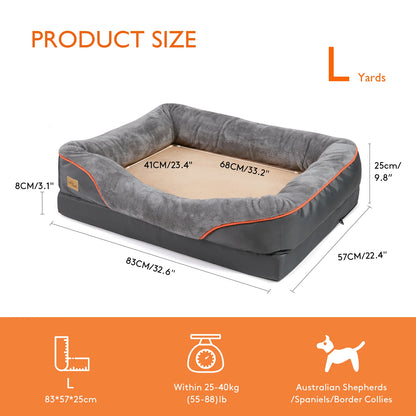 Letto ortopedico in memory foam per cani PawCloud™