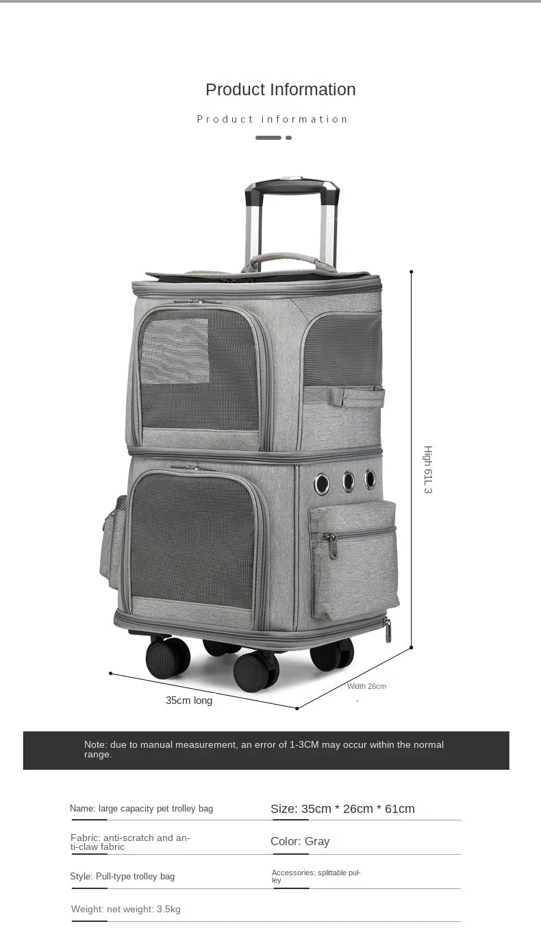 PetSecret Double Trolley Carrier