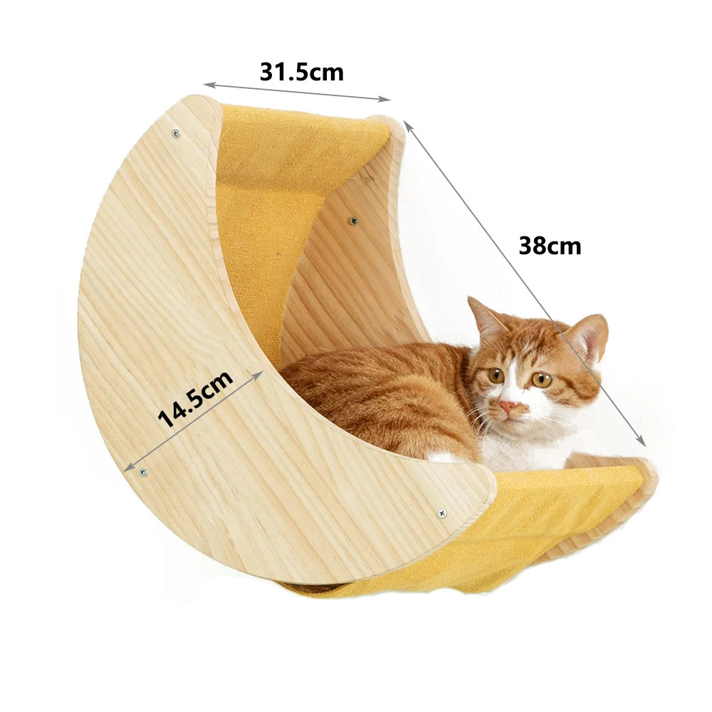 Wall Mounted "Jane" Cat Activity & Exercise Set