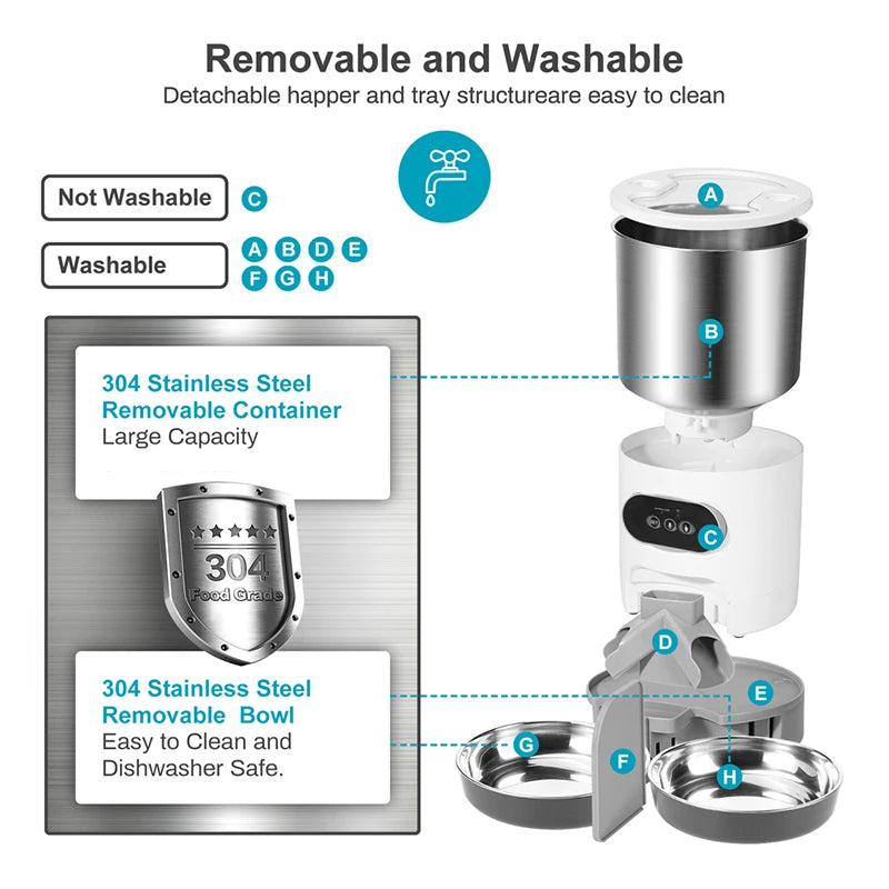 Automatic Smart Pet Feeder – WiFi & Voice Recording