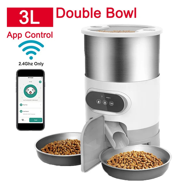 Automatic Smart Pet Feeder – WiFi & Voice Recording