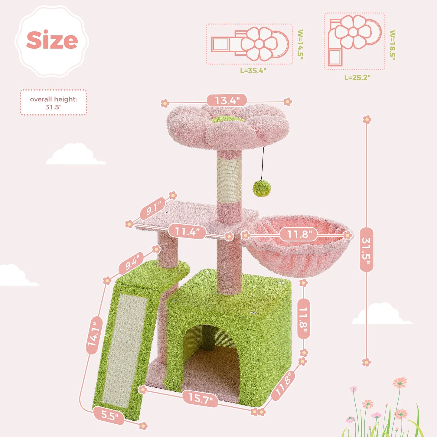 80cm "Junior" Small Cat Tree Tower