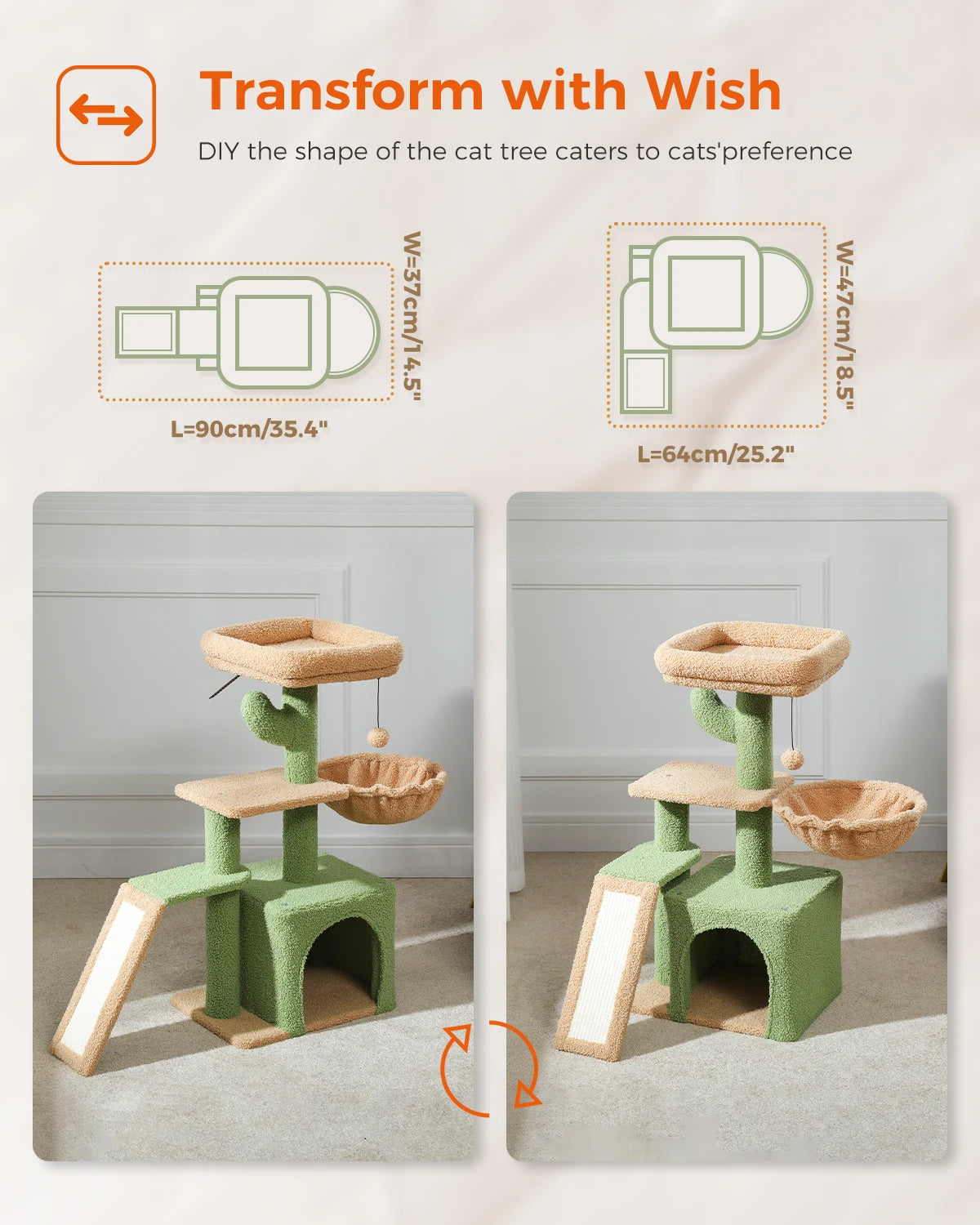 Torre per gatti piccola "Junior" da 80 cm