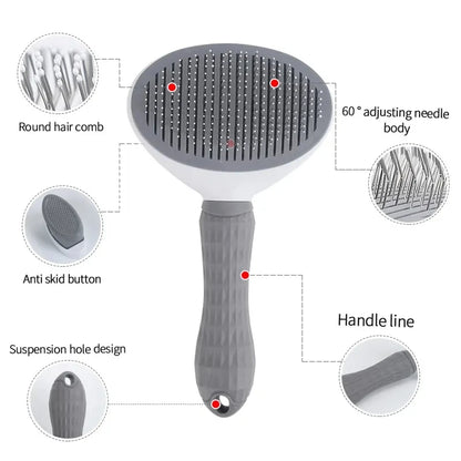 Self-cleaning Pet Hair Remove Brush