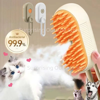 3-in-1 Grooming Steam Brush