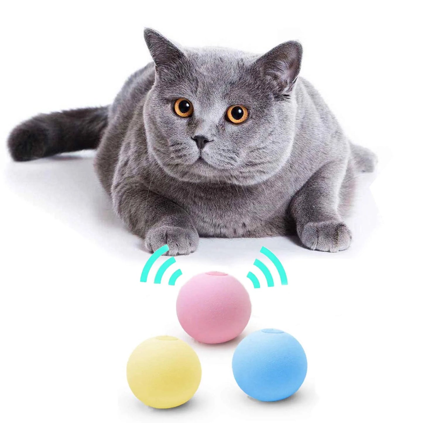 2025 "Fluffy" Interactive Catnip Sound Ball