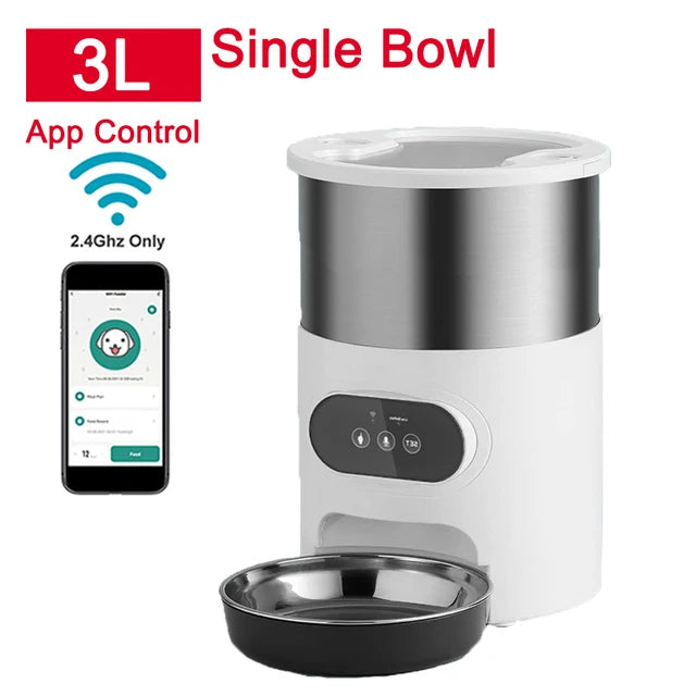 Automatic Smart Pet Feeder – WiFi & Voice Recording