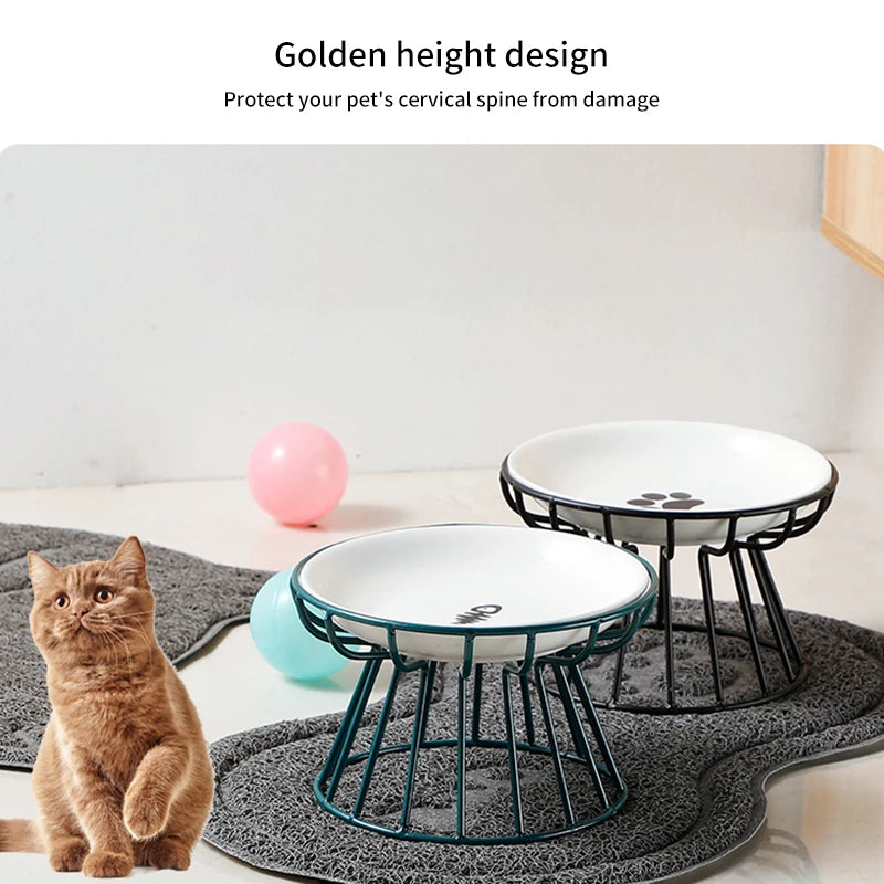 Nordic Style Pet Feeding Ceramic Bowl