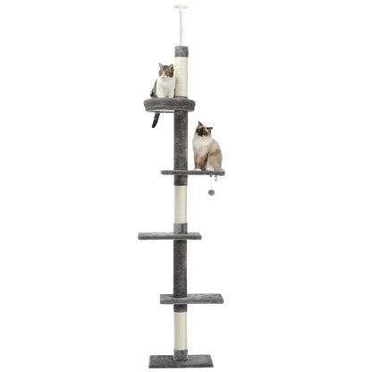 239-275cm "Cactus" Adjustable Floor-to-Ceiling Cat Tree