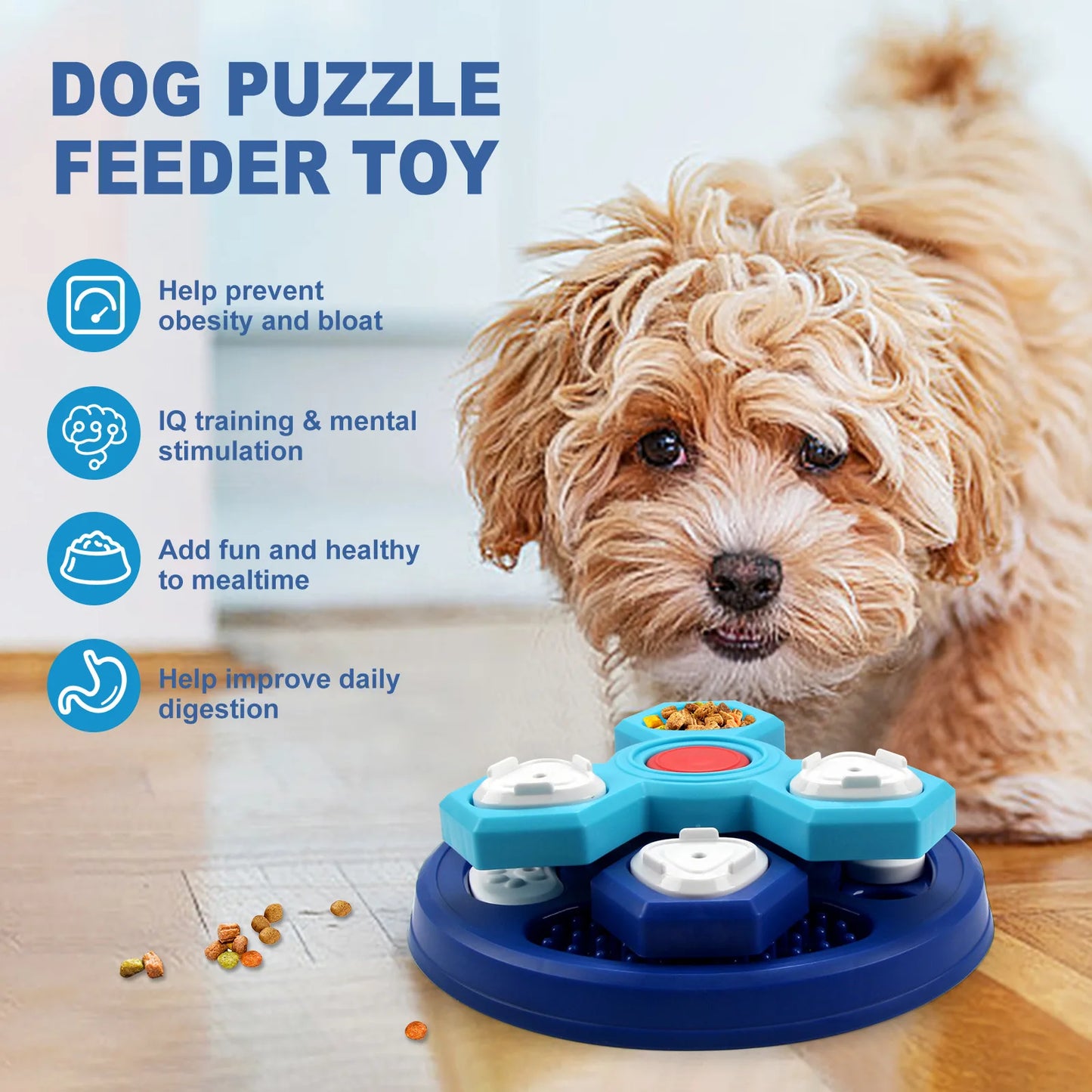 Interactive Dog Puzzle Feeder