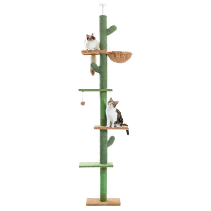 239-275cm "Cactus" Adjustable Floor-to-Ceiling Cat Tree